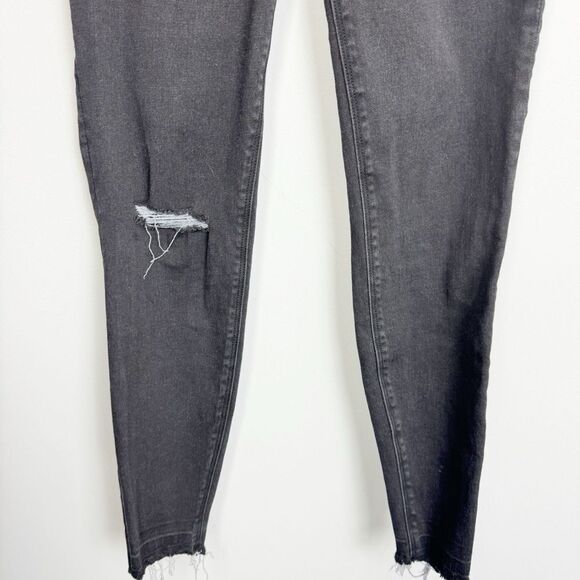 SPANX | Pull On Distressed Black Skinny Jeans Jeggings Women’s Size Small - Picture 5 of 11